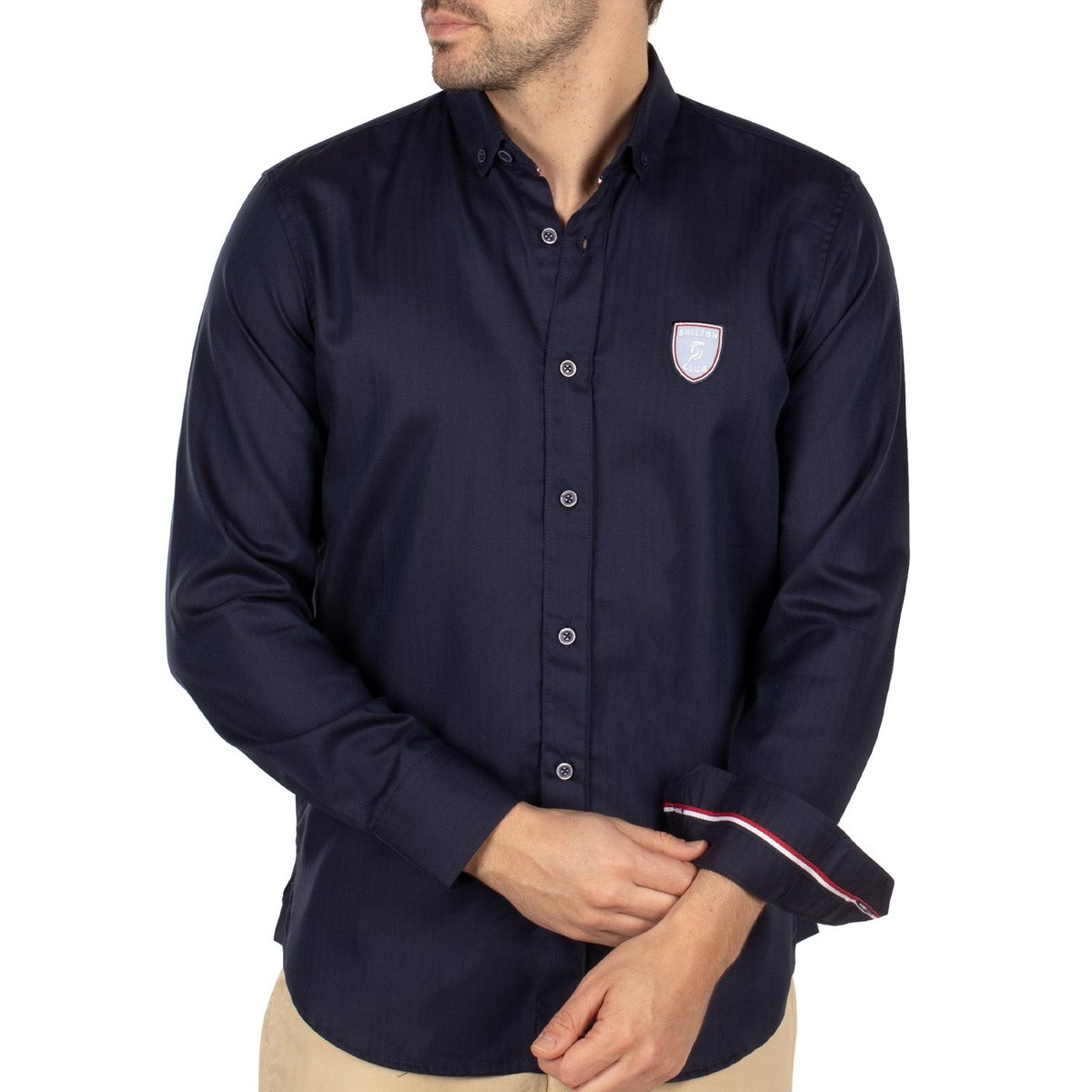Chemise liberty color navy, SHILTON