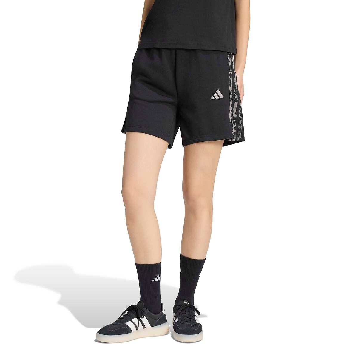 Short imprimé léopard noir, ADIDAS SPORTSWEAR