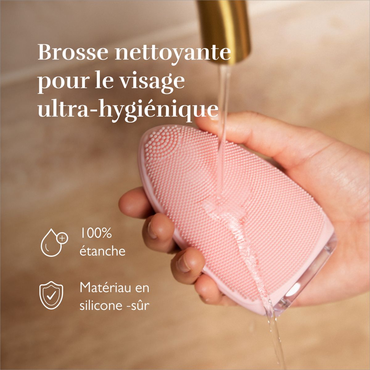 Brosse nettoyante visage Bright FB1PE1P001 couleur unique, SILKN