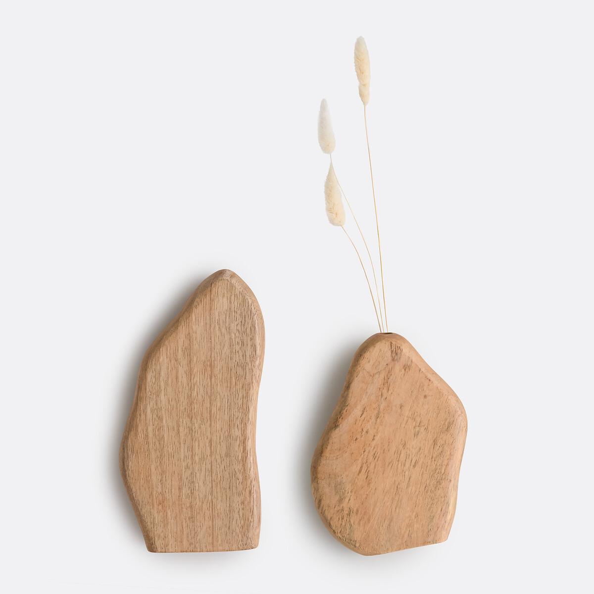 Vase mural décoratif, en bois de manguier, hauteur 22 cm, NALYA  naturel, LA REDOUTE INTERIEURS