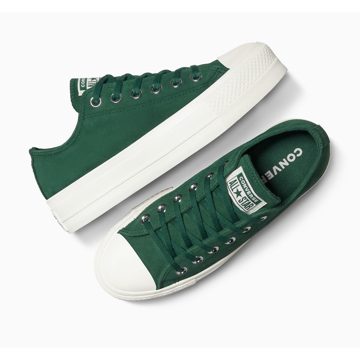 Sapatilhas All Star Lift Crafted Color Suede verde escuro, CONVERSE