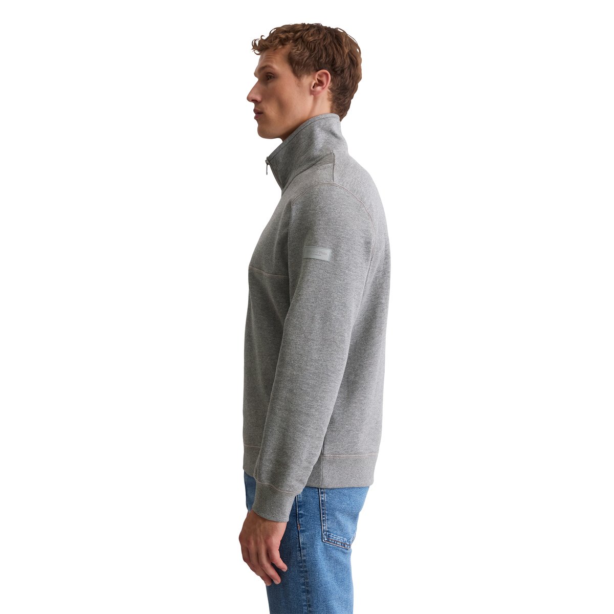 Sweatroyer DfC régulier en coton bio doux gris, MARC O'POLO