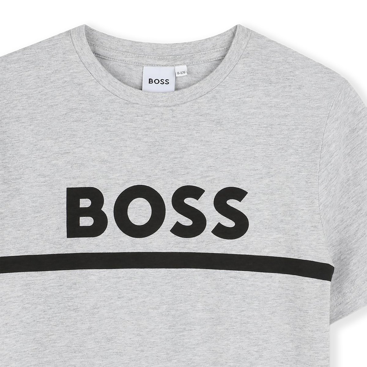 Tee-shirt manches courtes gris chine, BOSS KIDSWEAR