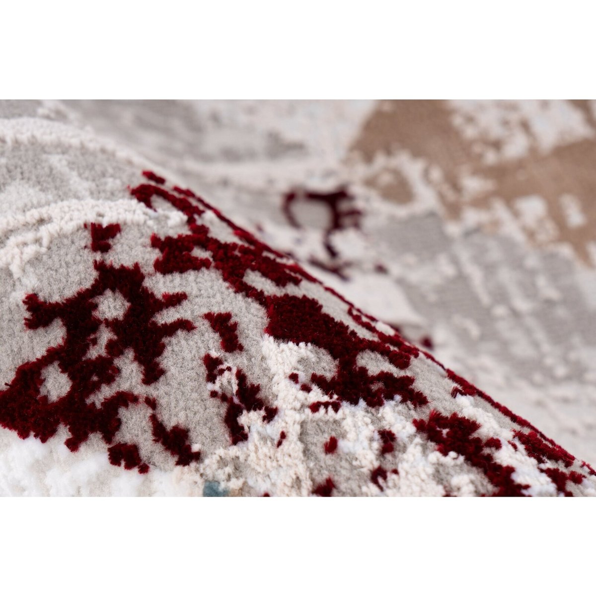 Tapis rectangulaire tissé, ACROPOLIS gris, rose saumon, ARTE ESPINA