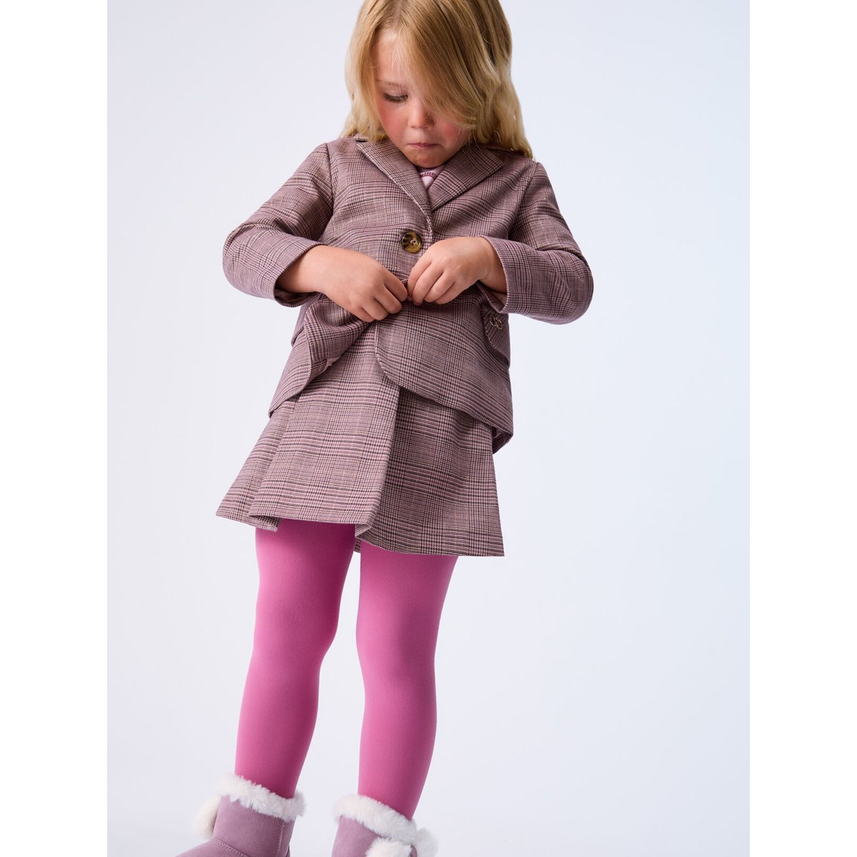 Manteau à carreaux Prince de Galles beige, LIU JO