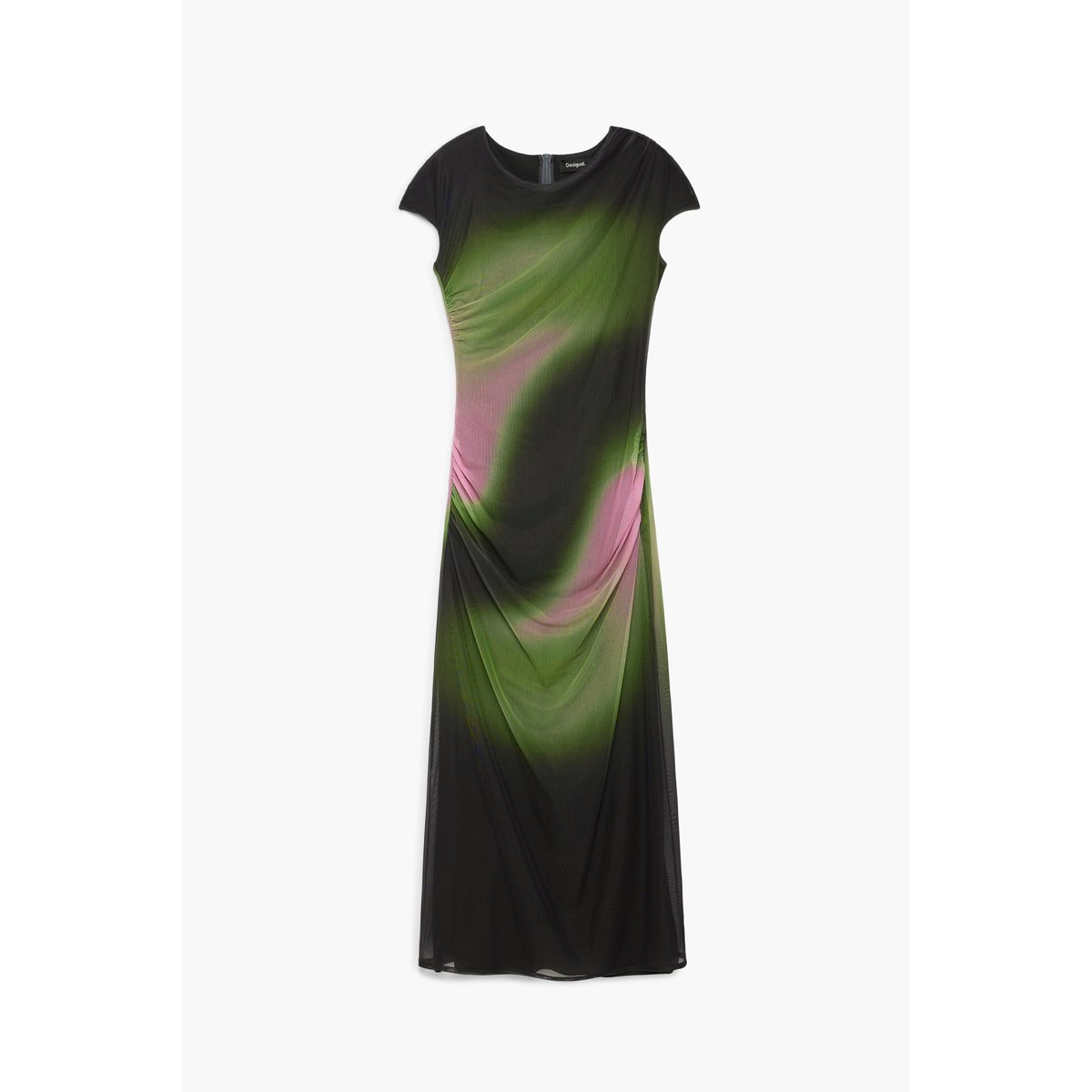 Robe en tulle dégradé noir, DESIGUAL