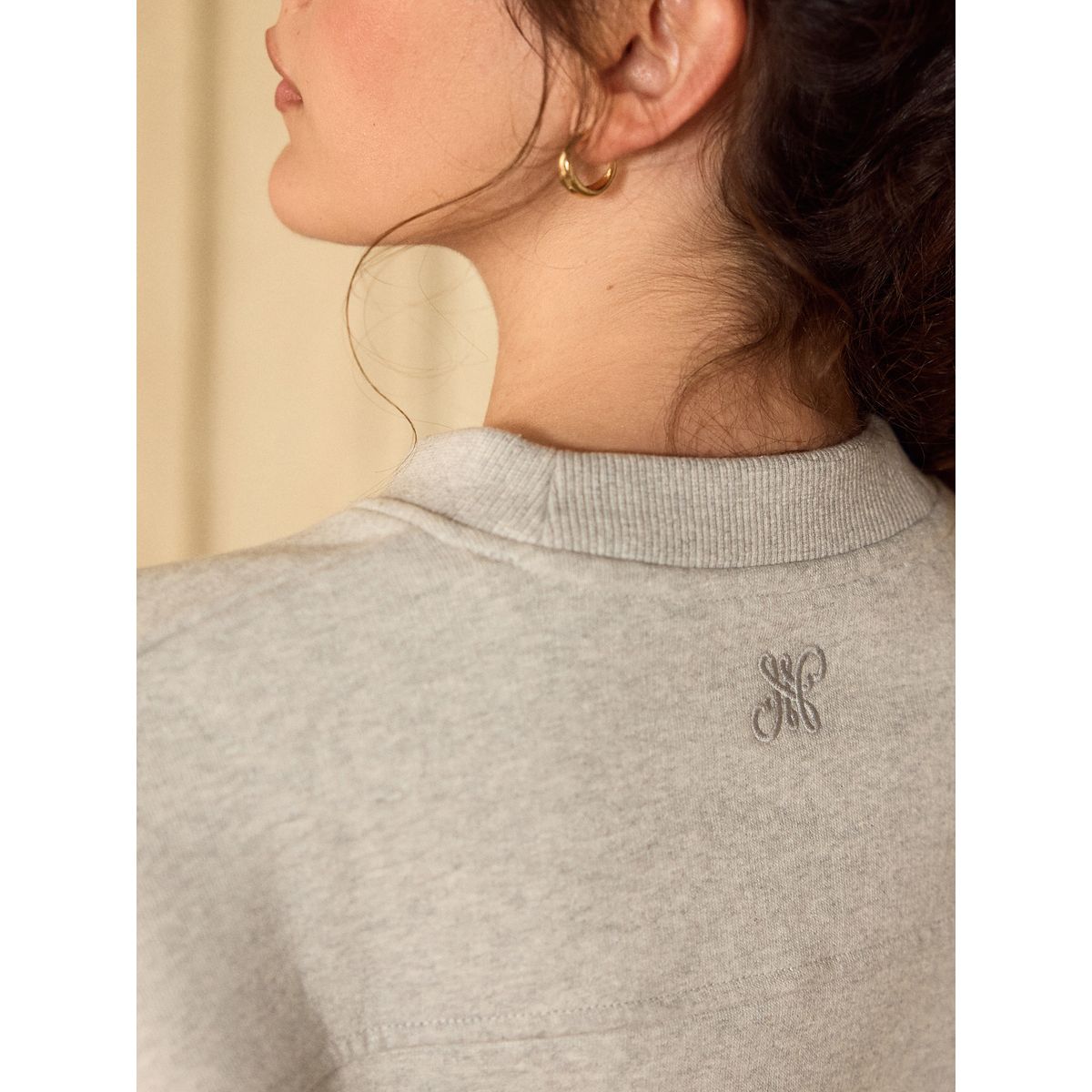 Sweatshirt de cou d'équipage graphique gris, NEXT