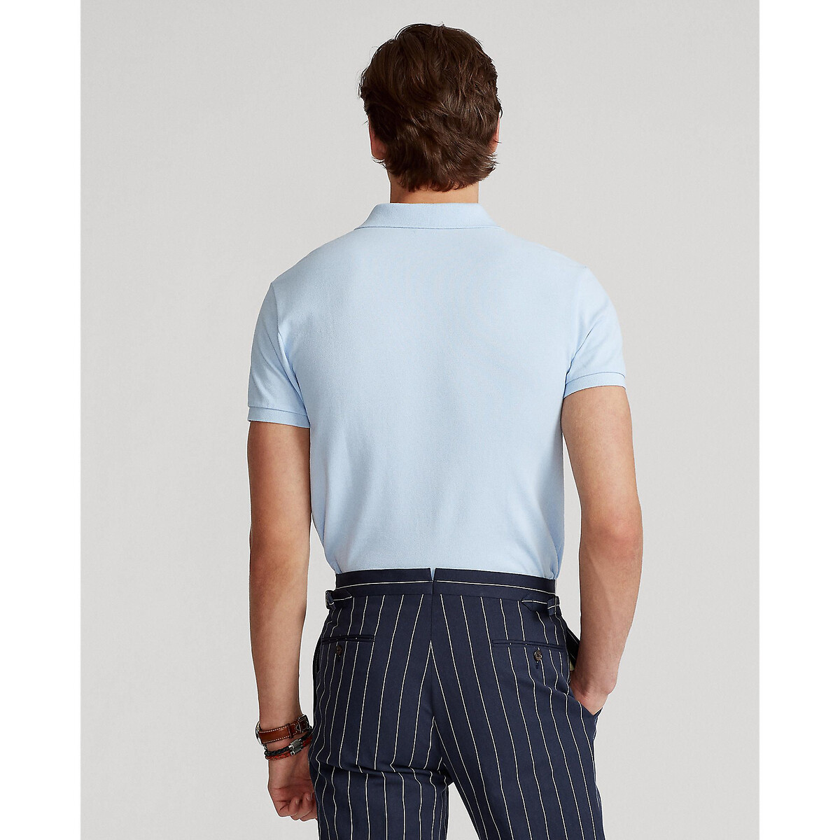  Polo cintré en coton piqué bleu ciel, POLO RALPH LAUREN