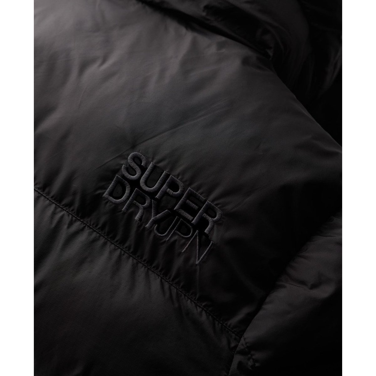 Doudoune Noire à Capuche noir, SUPERDRY