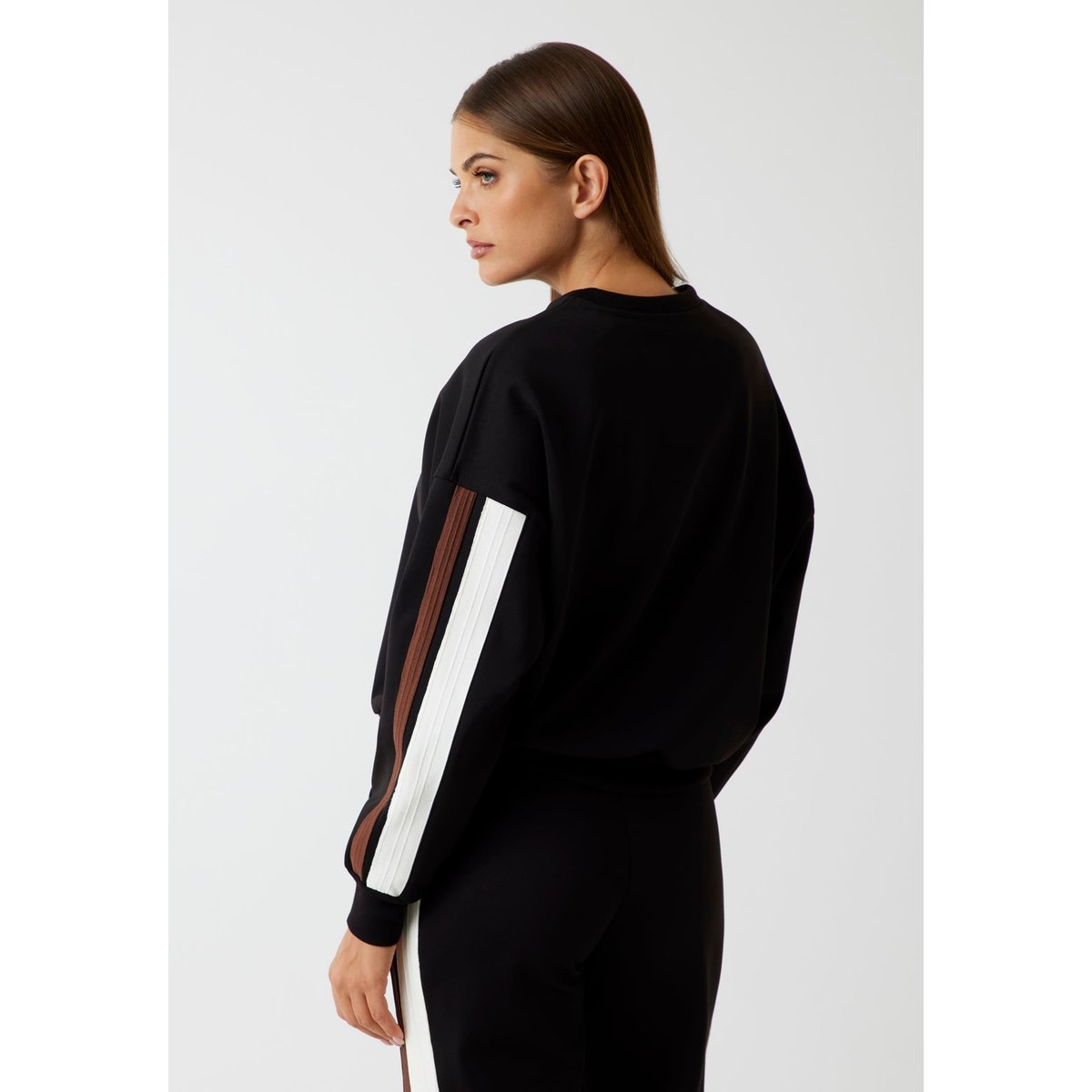 Sweat-Shirt Logo Ras-Du-Cou noir, GUESS