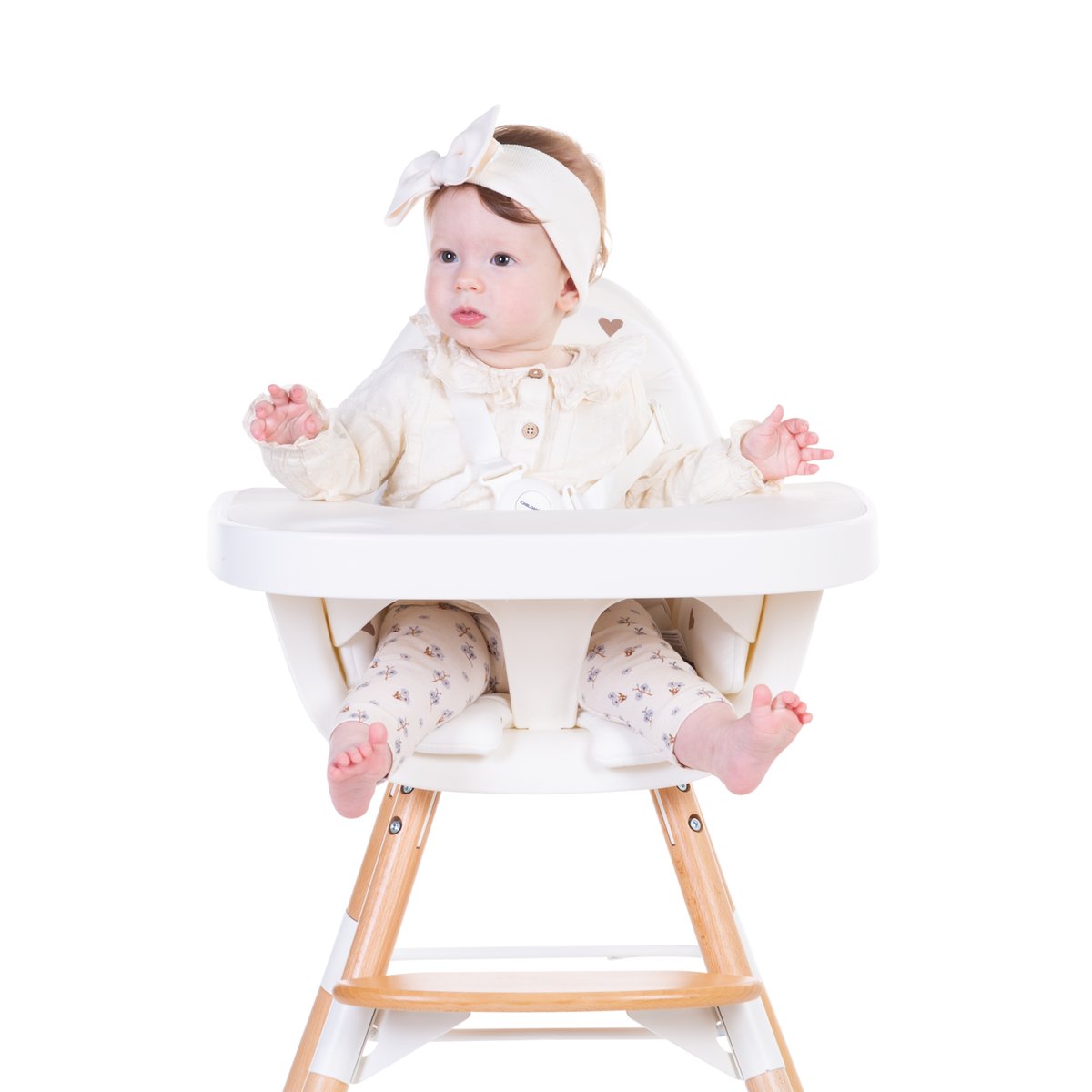 Coussin pour chaise haute evolu imprimé coeurs, CHILDHOME
