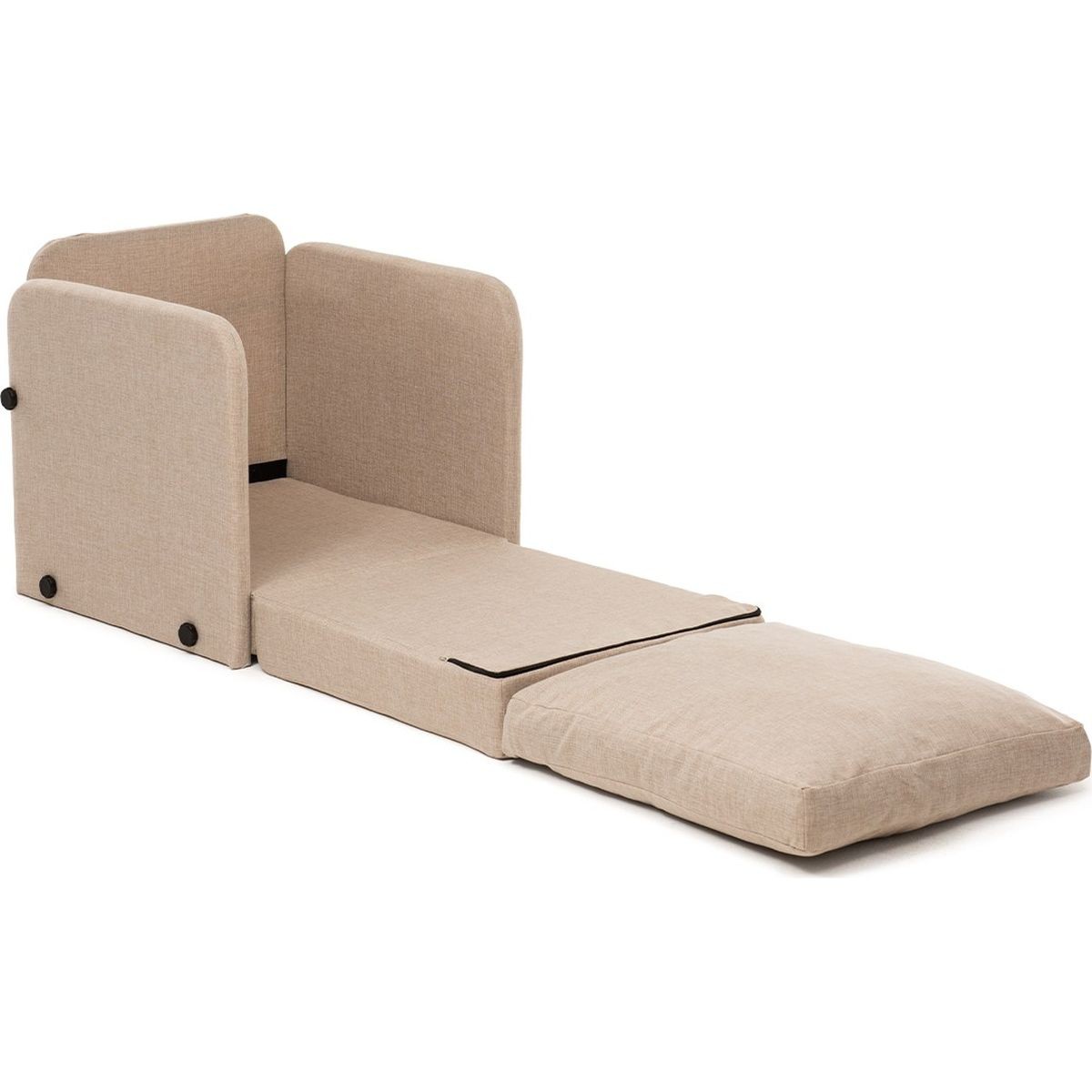 Fauteuil convertible en lin - LUZ beige lin, HOMIFAB