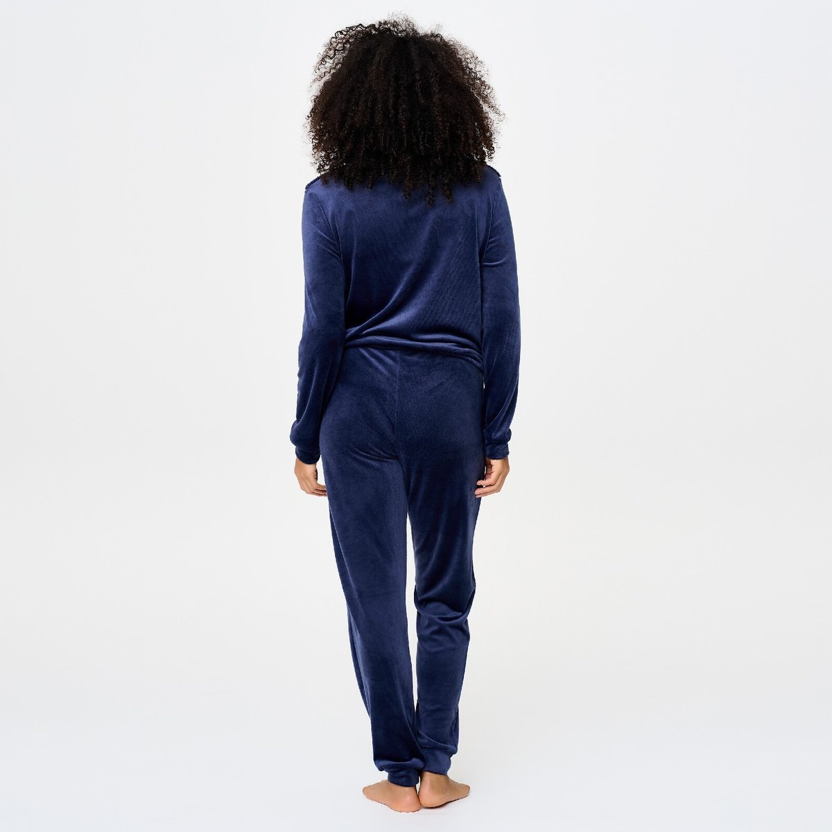 Velvet fleece ensemble de Pyjama black iris, LINGADORE