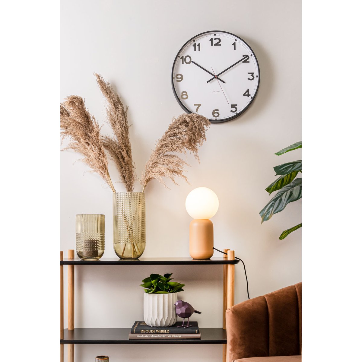 Horloge Murale Fer NEW CLASSIC blanc, KARLSSON