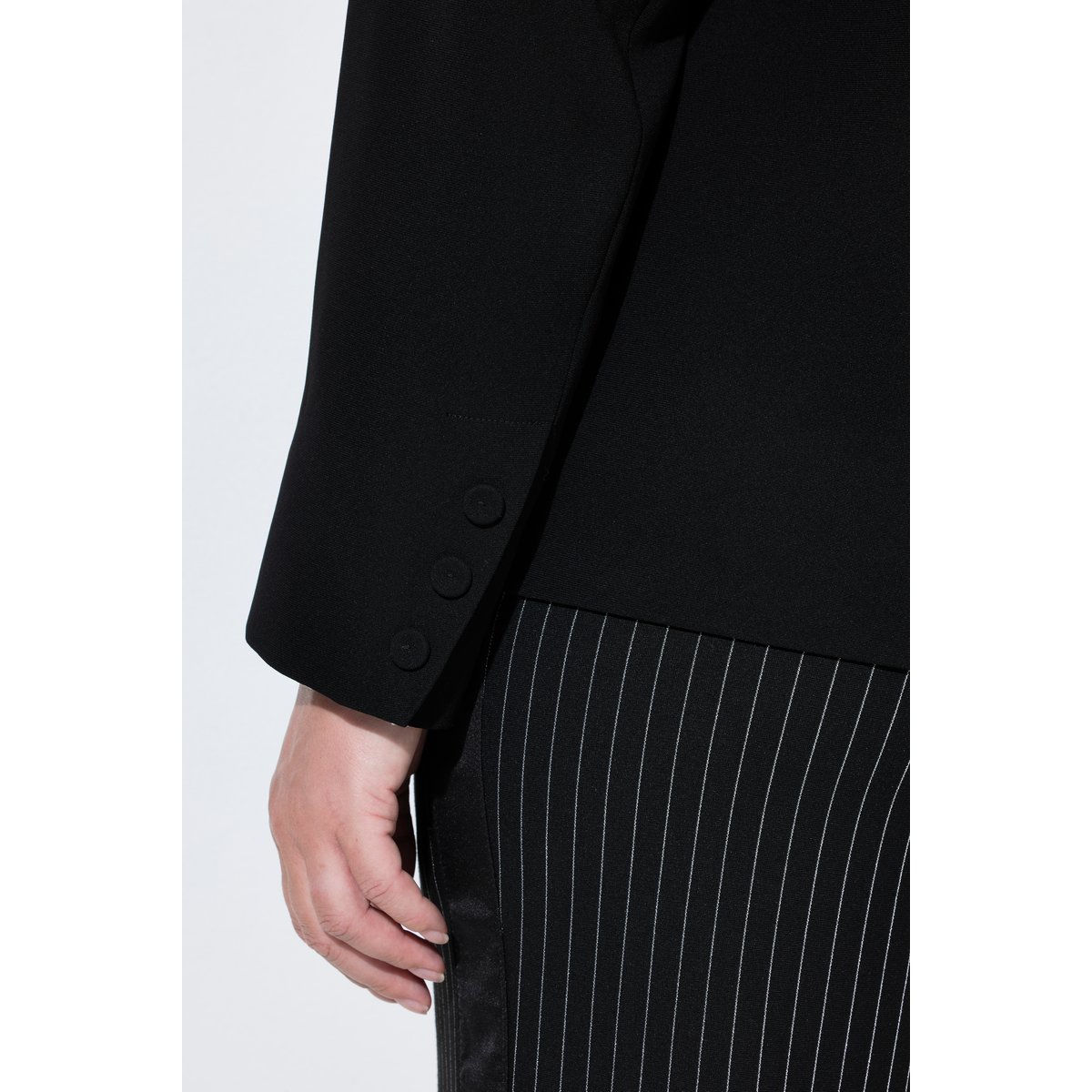 Veste en acétate, coupe évasée noir, ULLA POPKEN