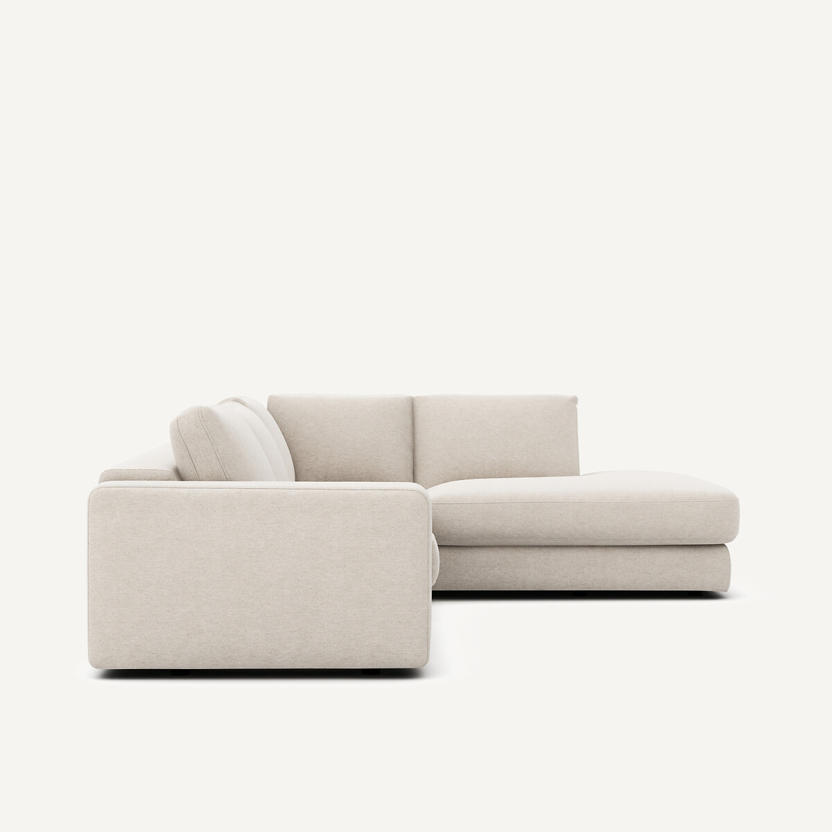 Ecksofa, aus meliertem Leinen, SKANDER elfenbein, AM.PM