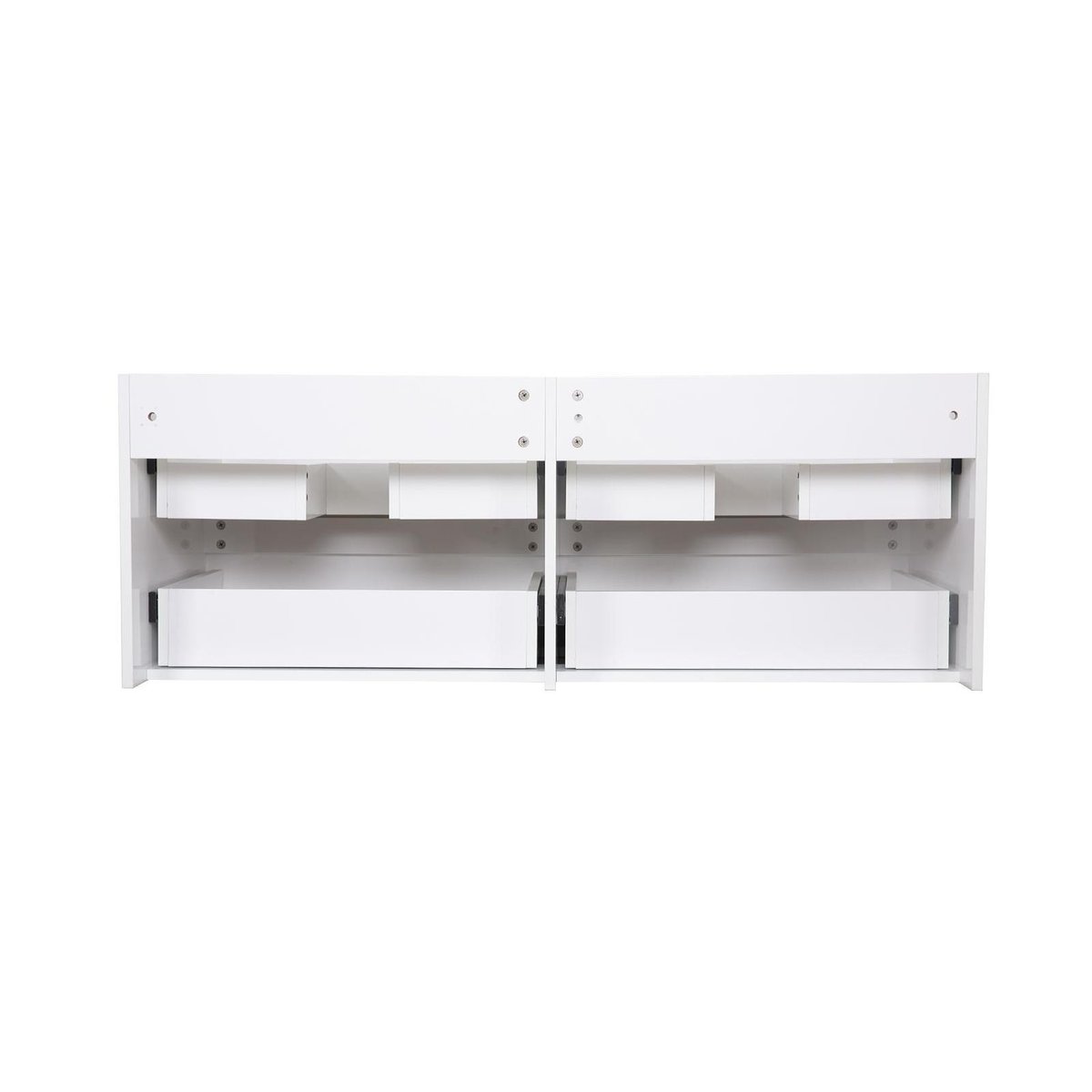 Meuble double +vasque +miroir SORRENTO blanc, MOB IN