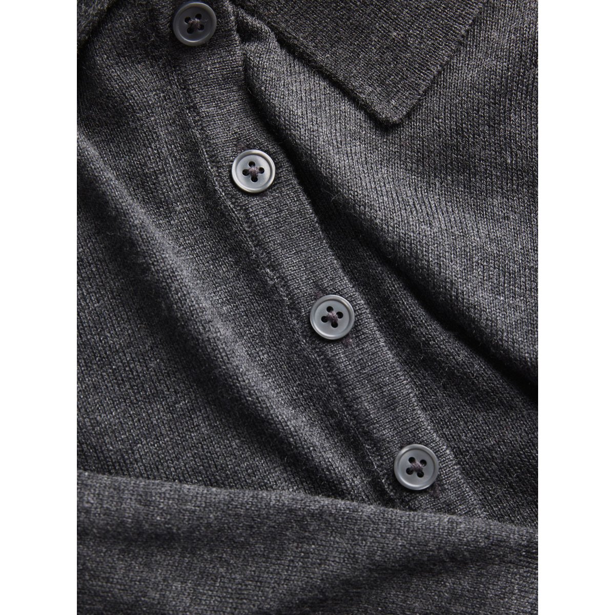 Polo Tricoté dark grey melange, JJXX
