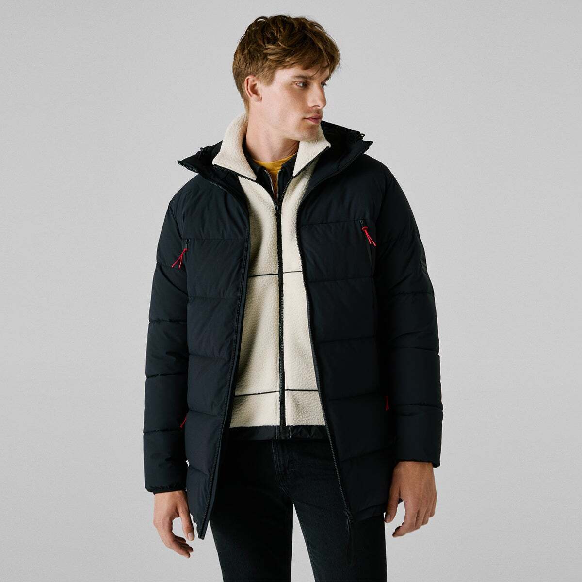 Red Bull Racing Doudoune Longue Avec Capuche noir, PEPE JEANS