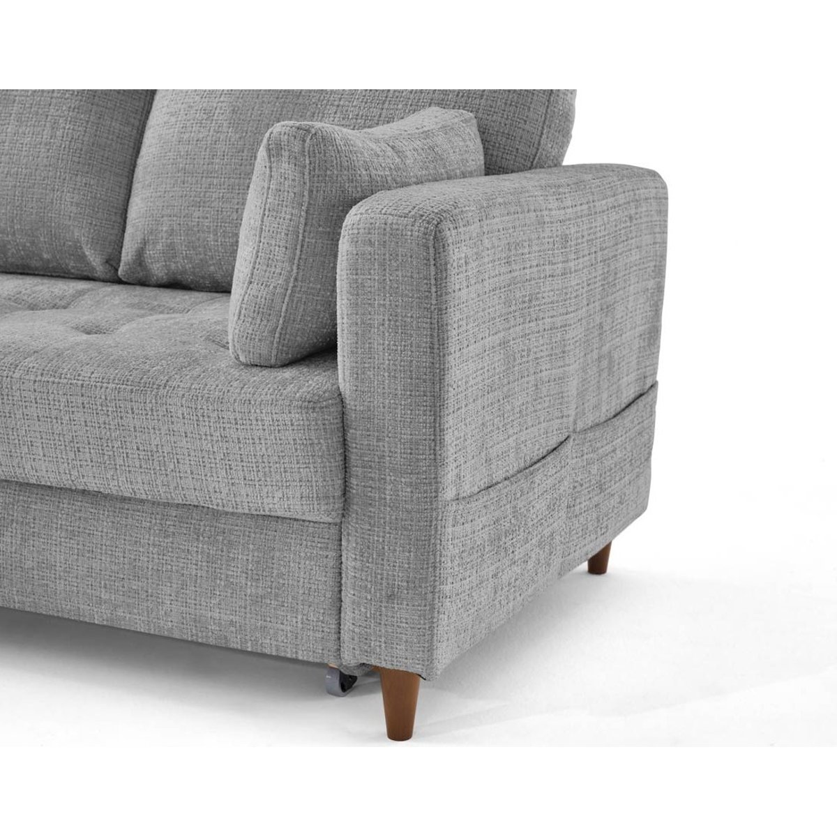 Canapé d'Angle Convertible 5 places - ANNA gris, BEST MOBILIER