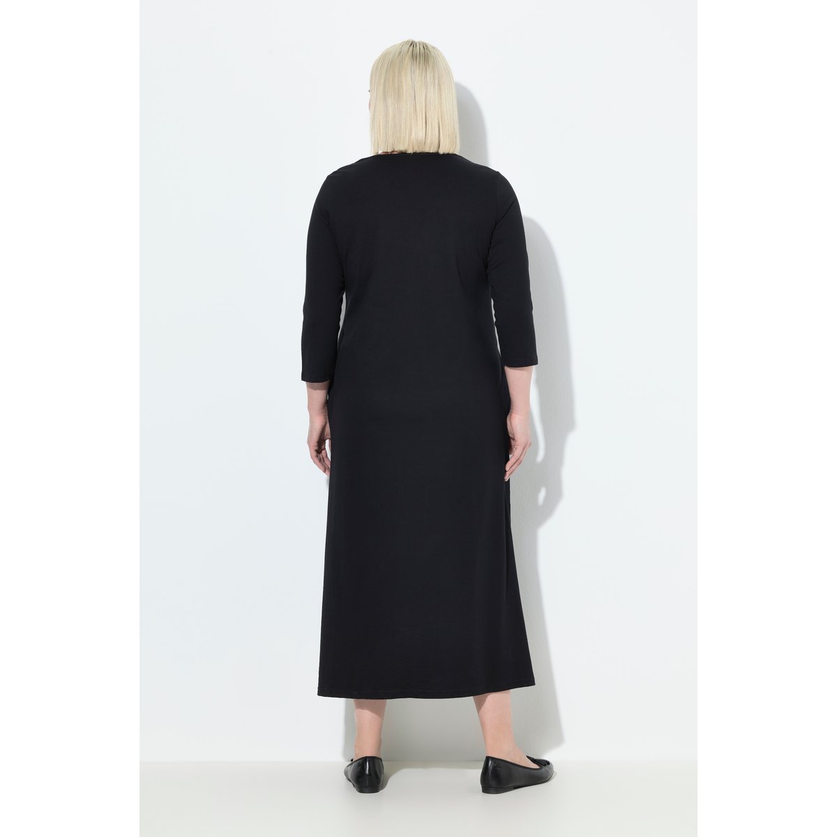 Robe en jersey noir, ULLA POPKEN