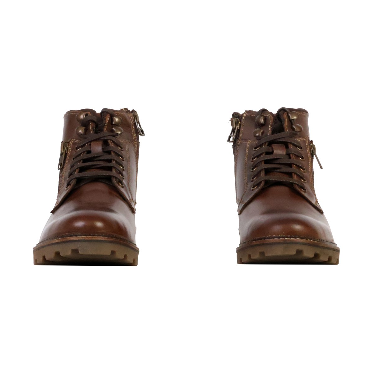 Bottines Cuir Gafino marron, KAPORAL
