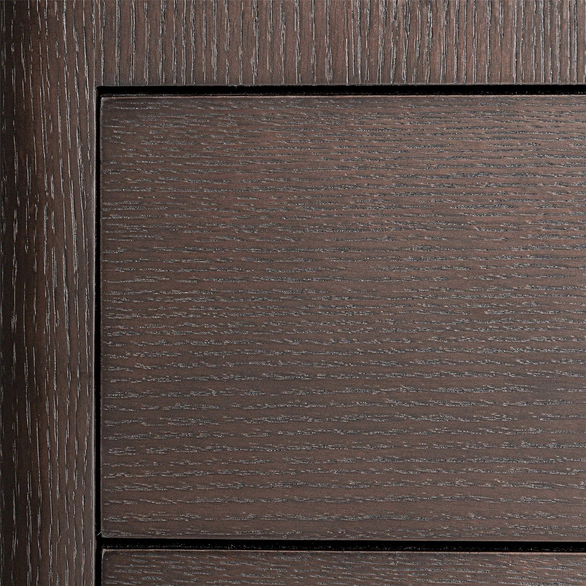 Table de chevet art déco, Format rond marron effet bois tinté, RECOLLECTION