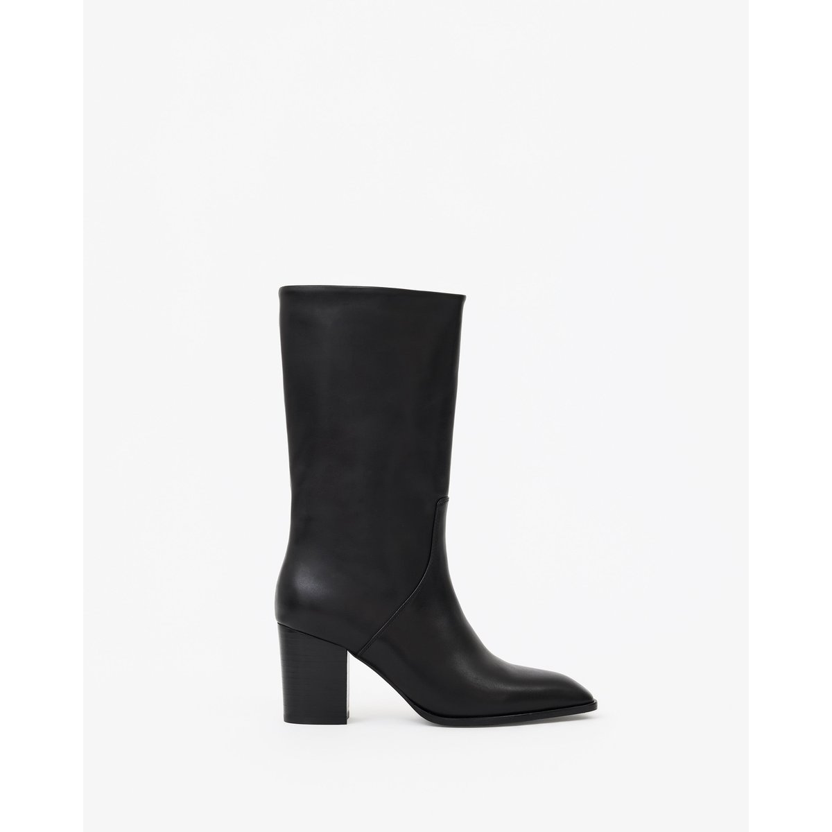 Bottes courtes à talon bloc BORGE noir, MI MAI