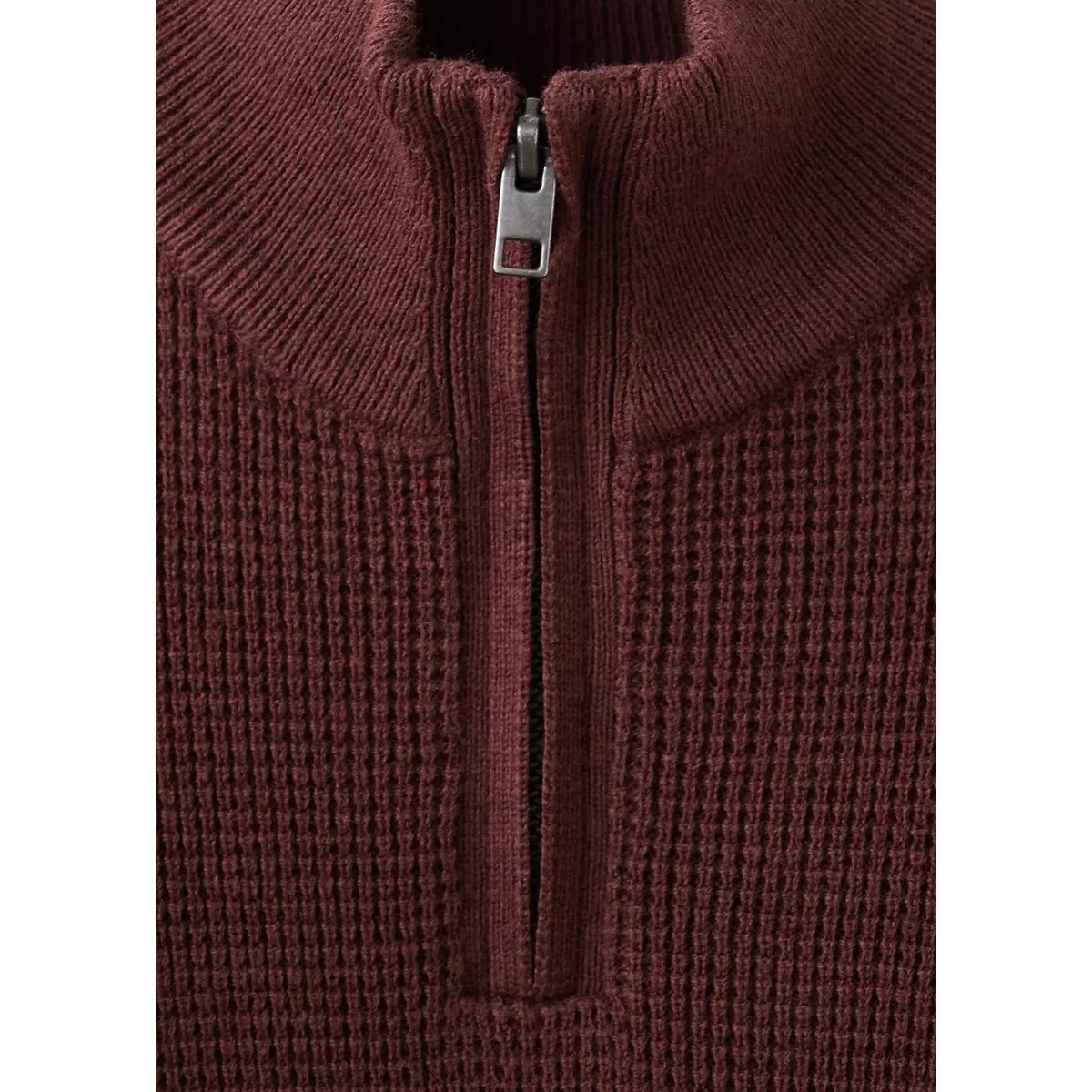 Pull-over maille col montant bordeaux, MANGO BABY