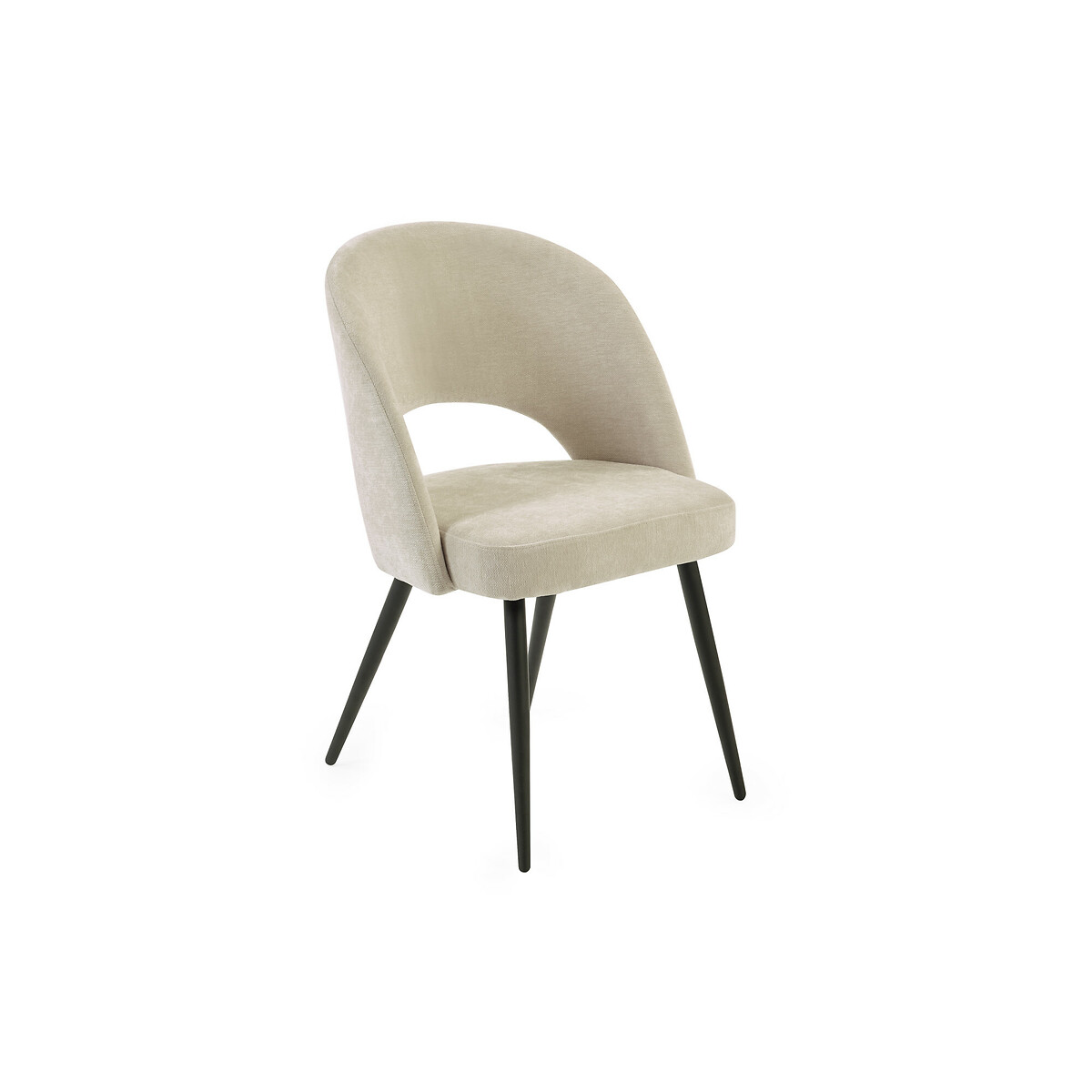 Eleanor Chenille Upholstered Dining Chairs (Set of 2) cream beige, SO'HOME