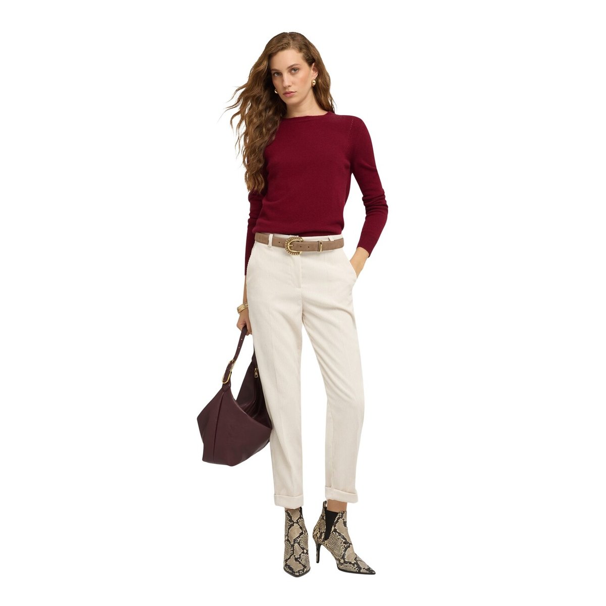 Pantalon à revers jaune, MOTIVI