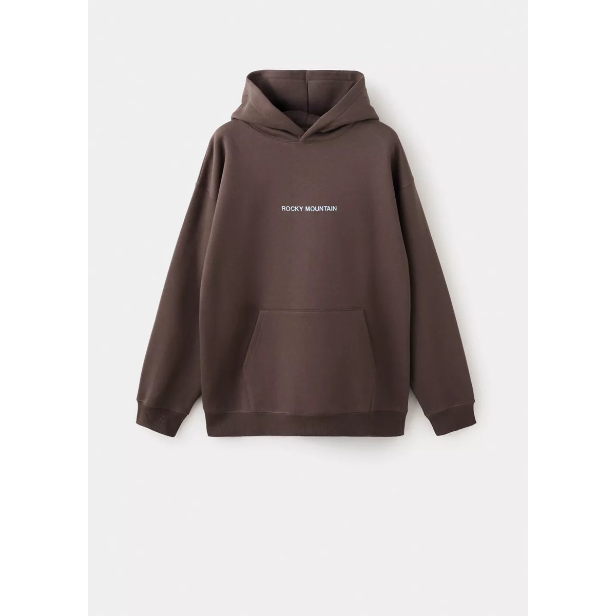 Sweat-shirt imprimé capuche marron, MANGO TEEN