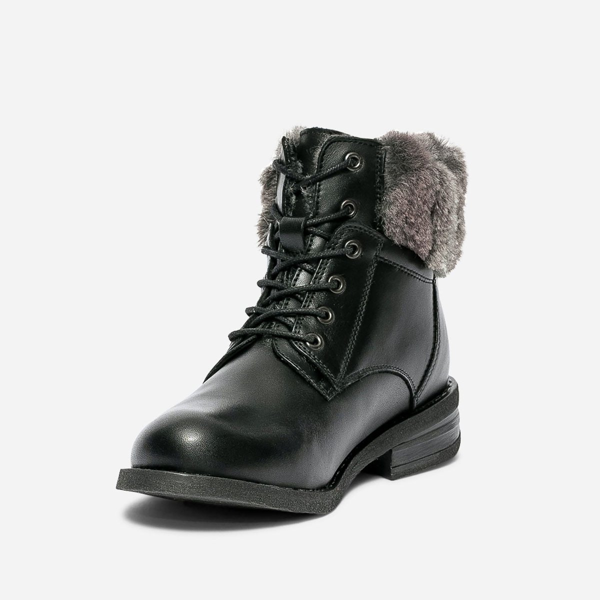 Boots en cuir SCHEVELU noir, ERAM