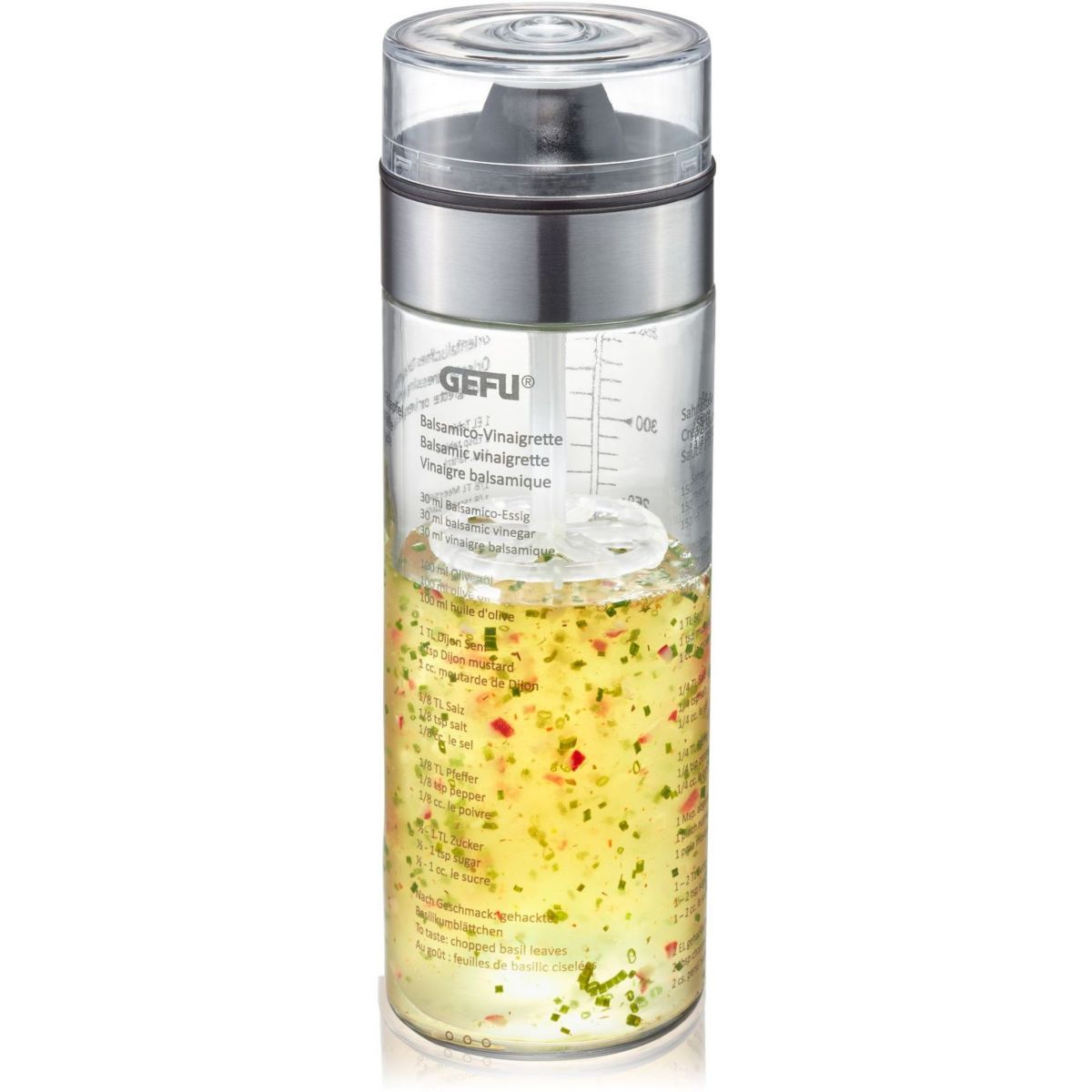Shaker shaker MIX en vert 350mL transparent / cristal, GEFU