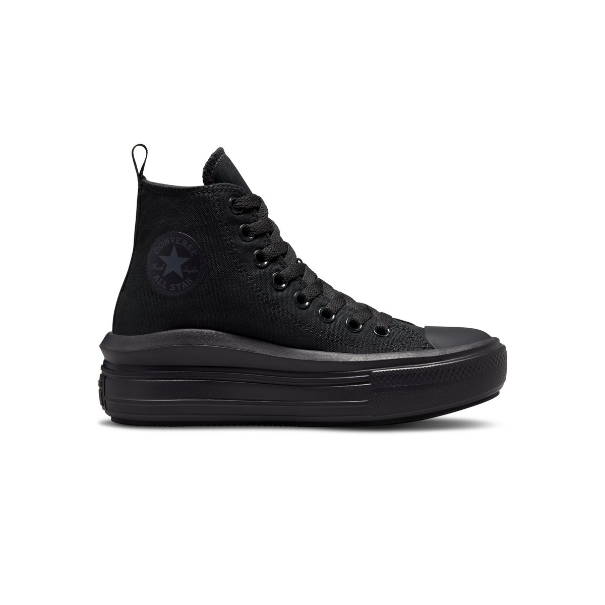 Baskets CHUCK TAYLOR ALL STAR MOVE PLATFORM CANVAS noir/noir/gris fumée foncé, CONVERSE
