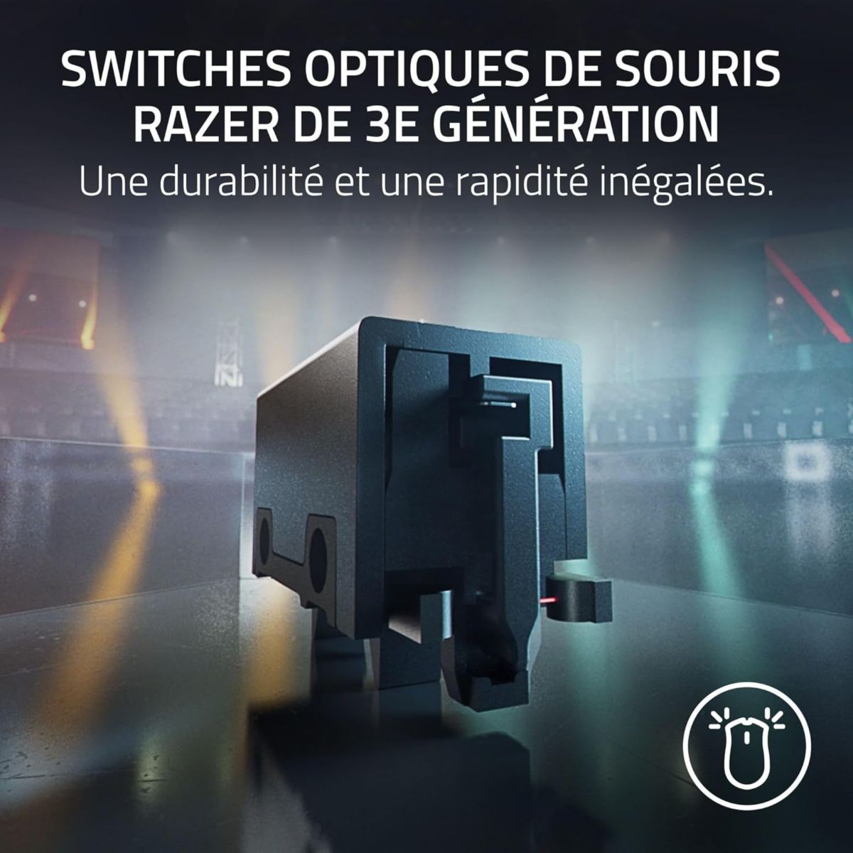 Souris Gamer Sans Fil DEATHADDER V3 HYPERSPEED couleur unique, RAZER