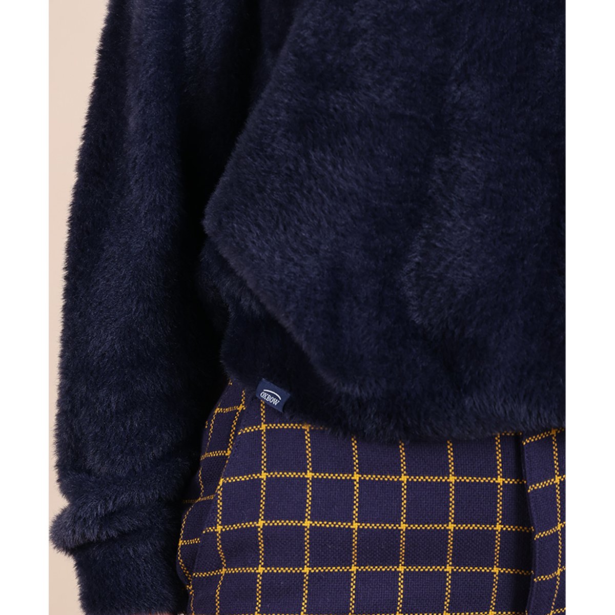 Pull doux coloré PERSEPHONE deep marine, OXBOW
