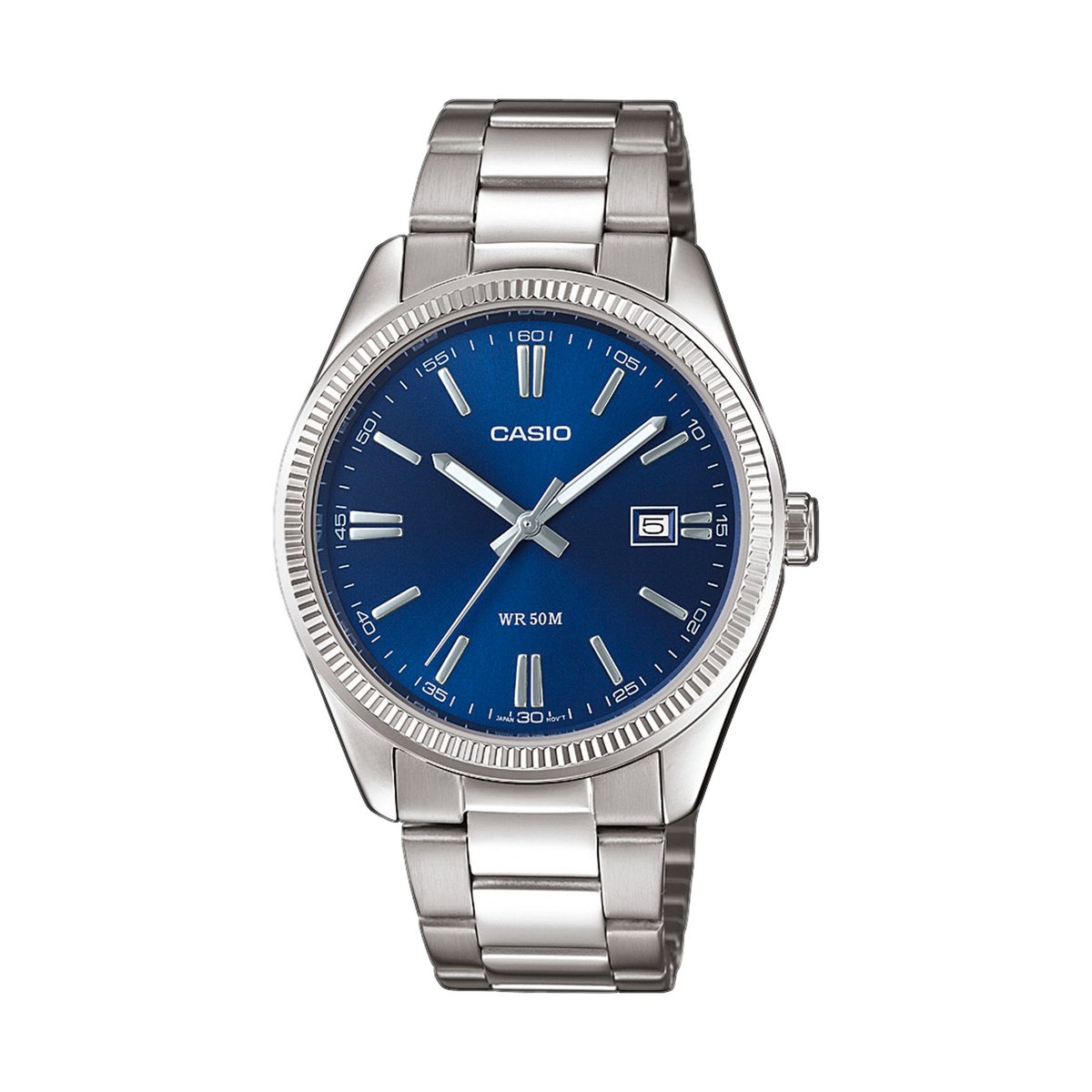 Montre Analogique  CASIO COLLECTION argenté bleu foncé argenté, CASIO