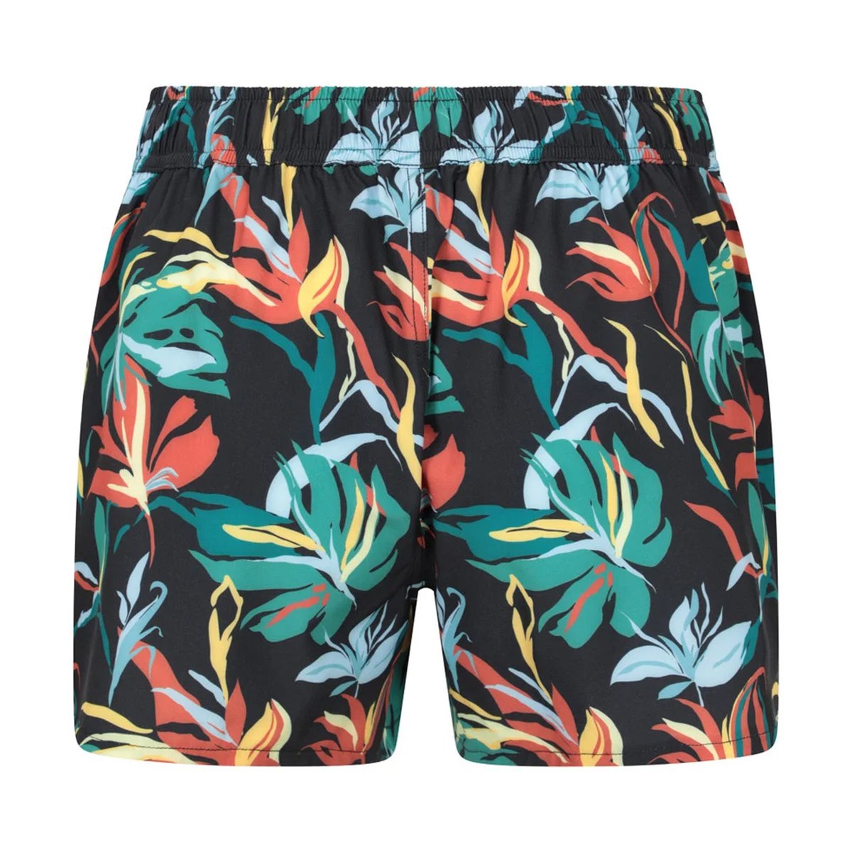 Boardshort à taille élastiquée motif/style fleurs PATTERNED noir, MOUNTAIN WAREHOUSE