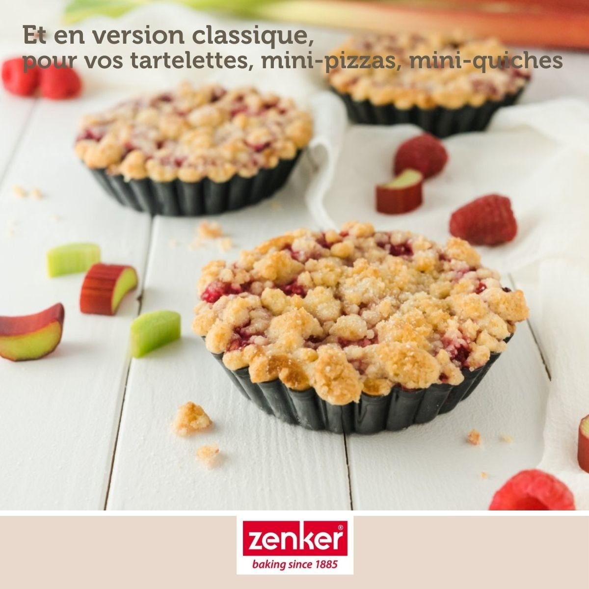 Lot de 6 moules à tartelettes BLACK METALLIC noir, ZENKER