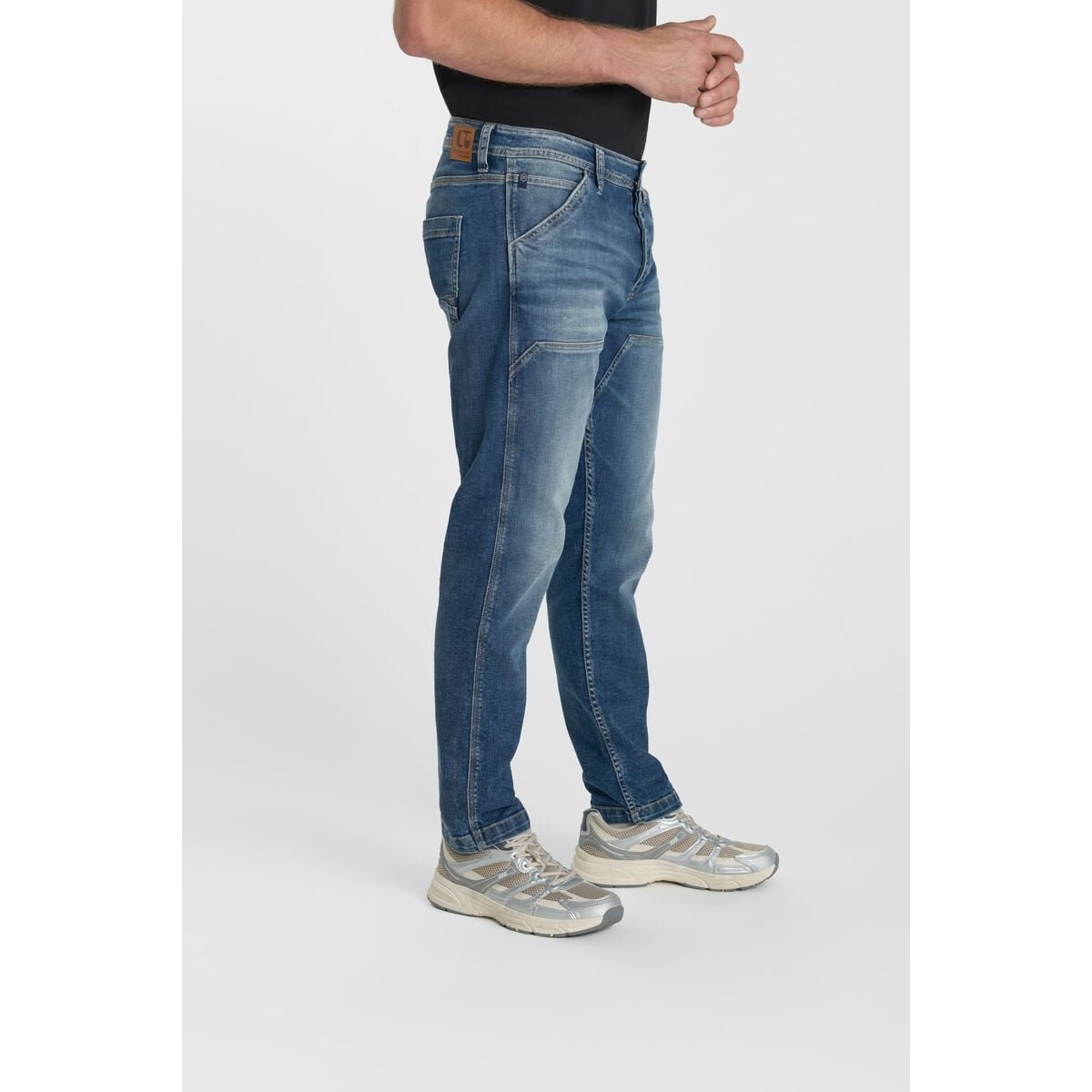 Jeans loose, large loose, longueur 34 blue, LE TEMPS DES CERISES