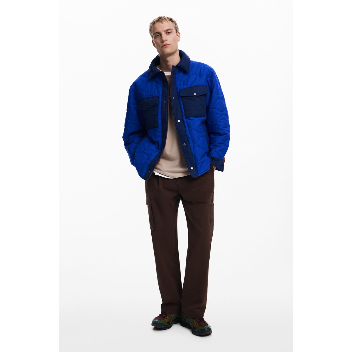 Veste matelassée réversible bleu, DESIGUAL