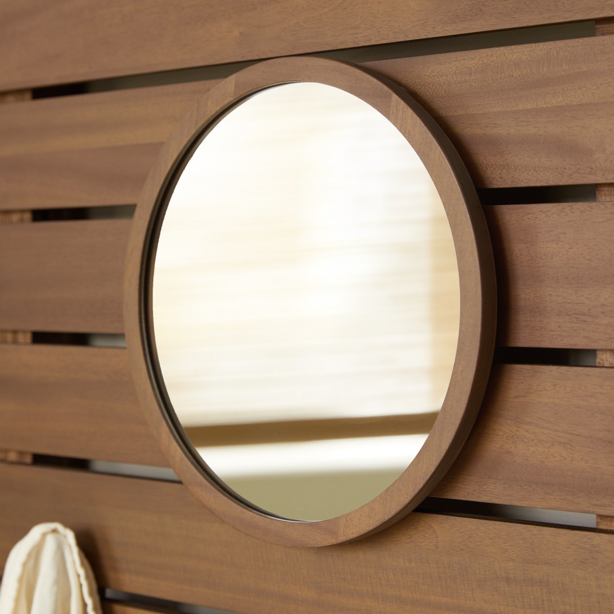 Miroir en Acajou massif, ARTHUR marron, TIKAMOON
