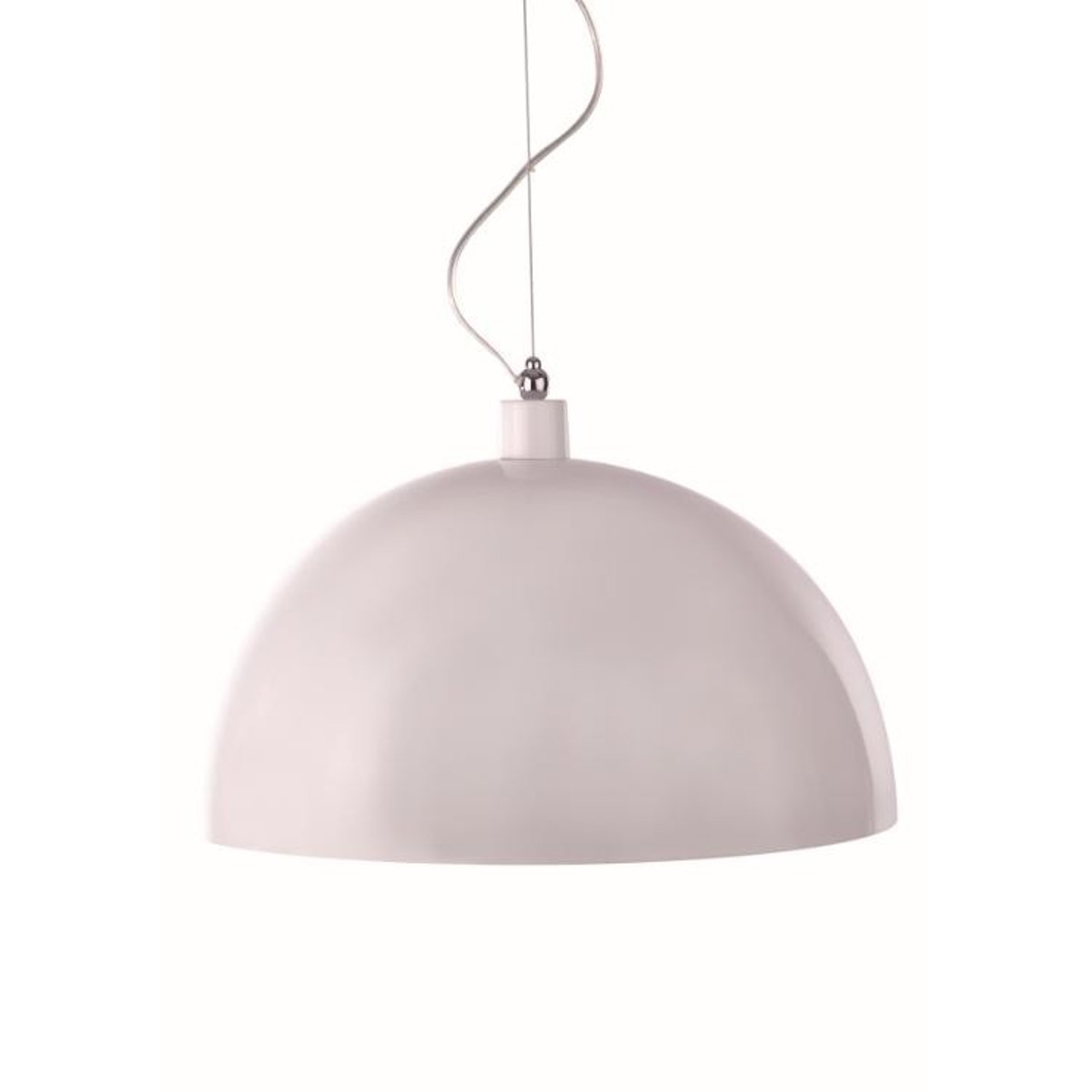 Suspension en métal industriel, D.50 , DOME RS blanc, ALUMINOR