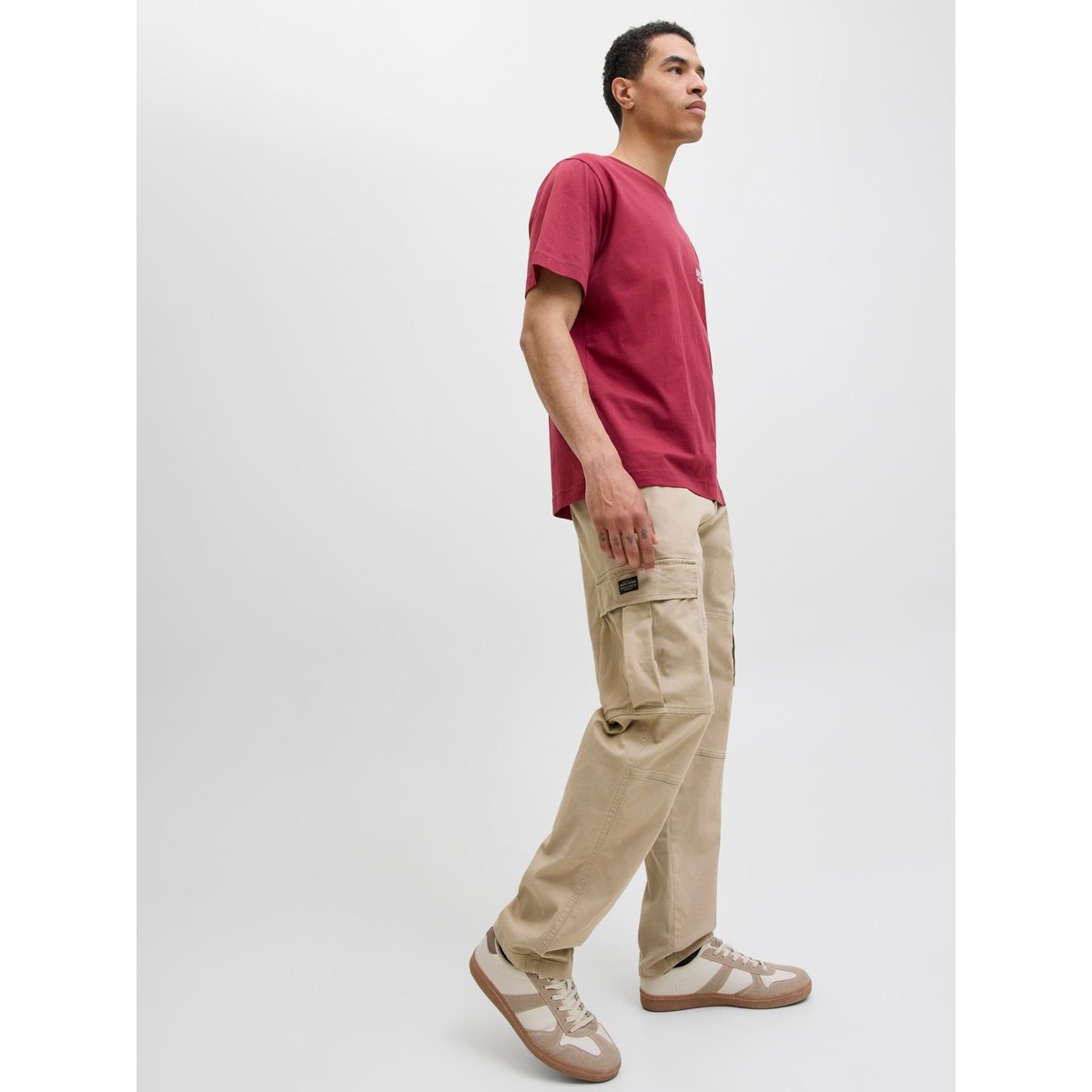 Pantalon Cargo grise - crockery 1, JACK & JONES