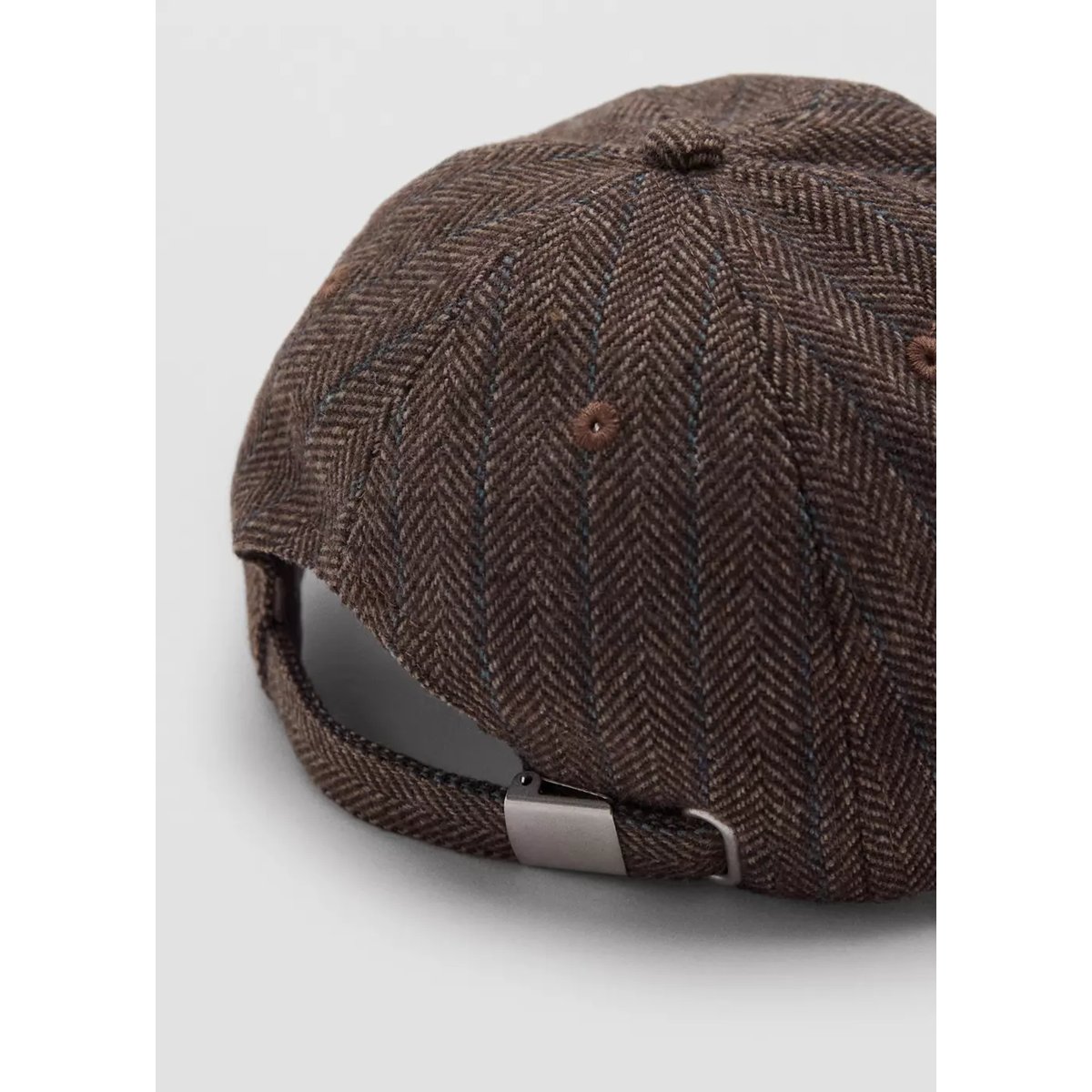 Casquette drap de laine à chevron marron, MANGO TEEN
