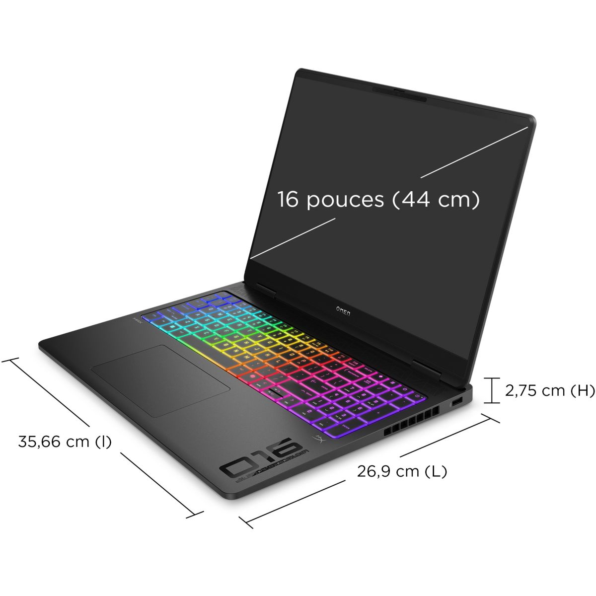 PC Gamer Omen 16" WQXGA 240Hz Intel Core Ultra 9 275HX Nvidia GeForce RTX 5070 32 Go RAM DDR5 SSD 1 To couleur unique, HP
