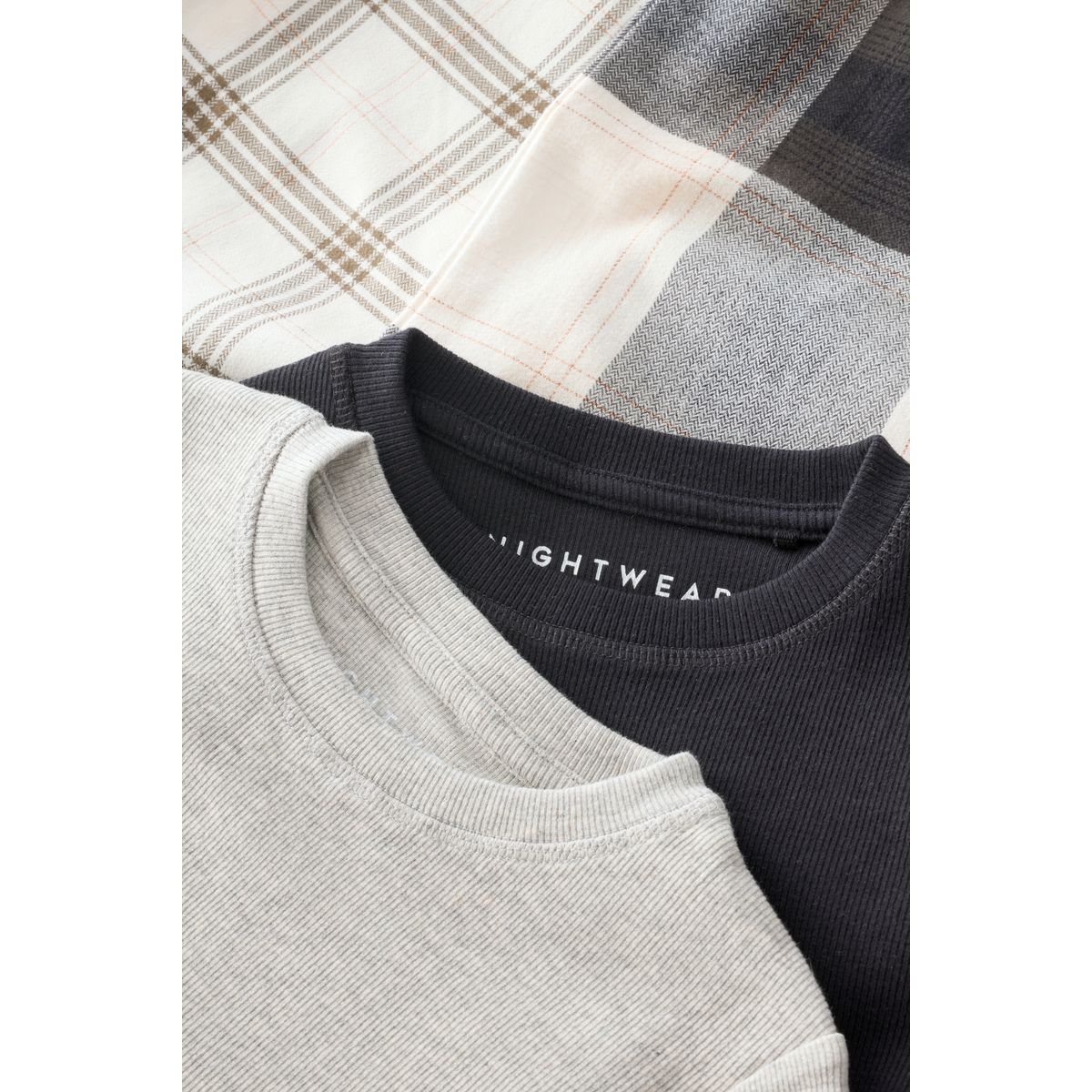 Short de pyjama tissé aux carreaux, lot 2 noir et blanc, NEXT