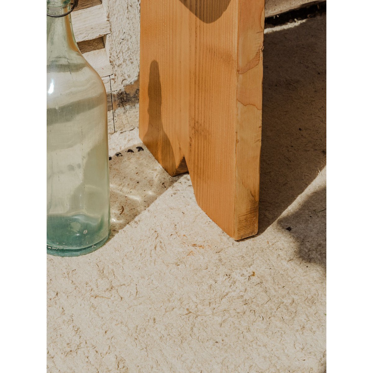 Banc en bois Antoine N°417 - Bon état bois clair, DEBONGOUT