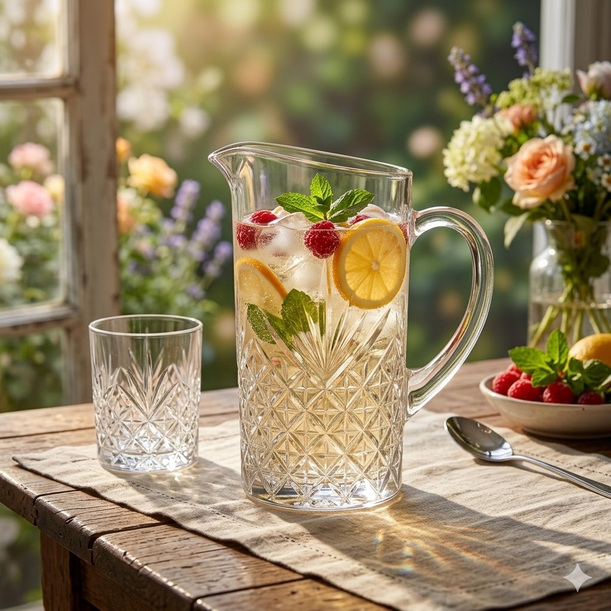Pichet en verre transparent 1.4L transparent, EDEN